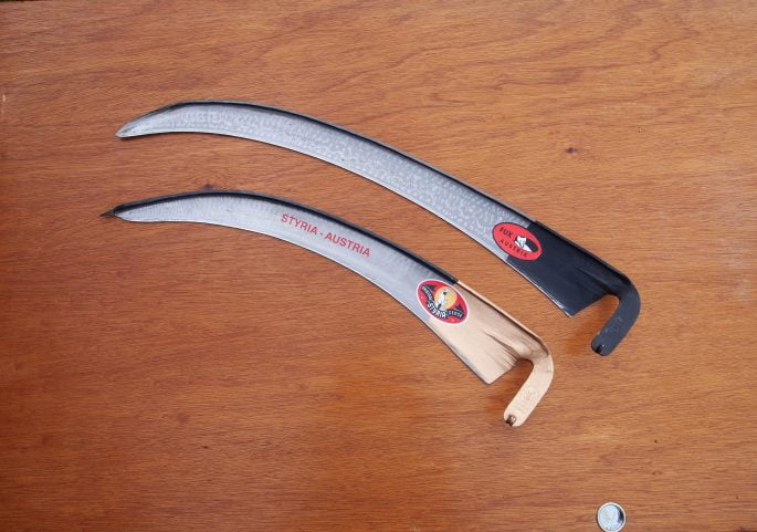 Profisense and Styria Fux Scythe Blades