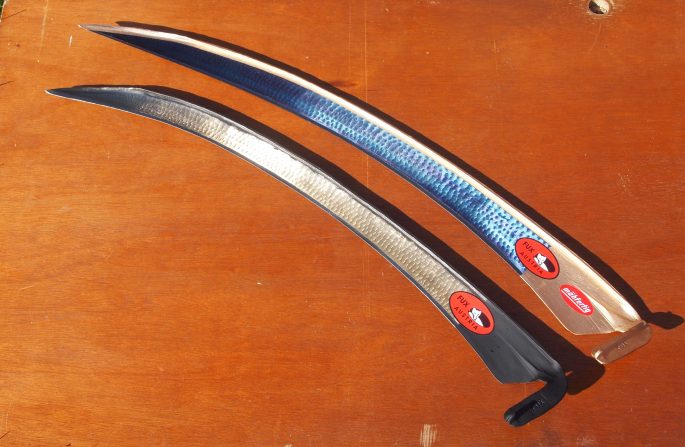 Rasierschnitt 95cm scythe blade and Luxor 85cm Scythe Blade